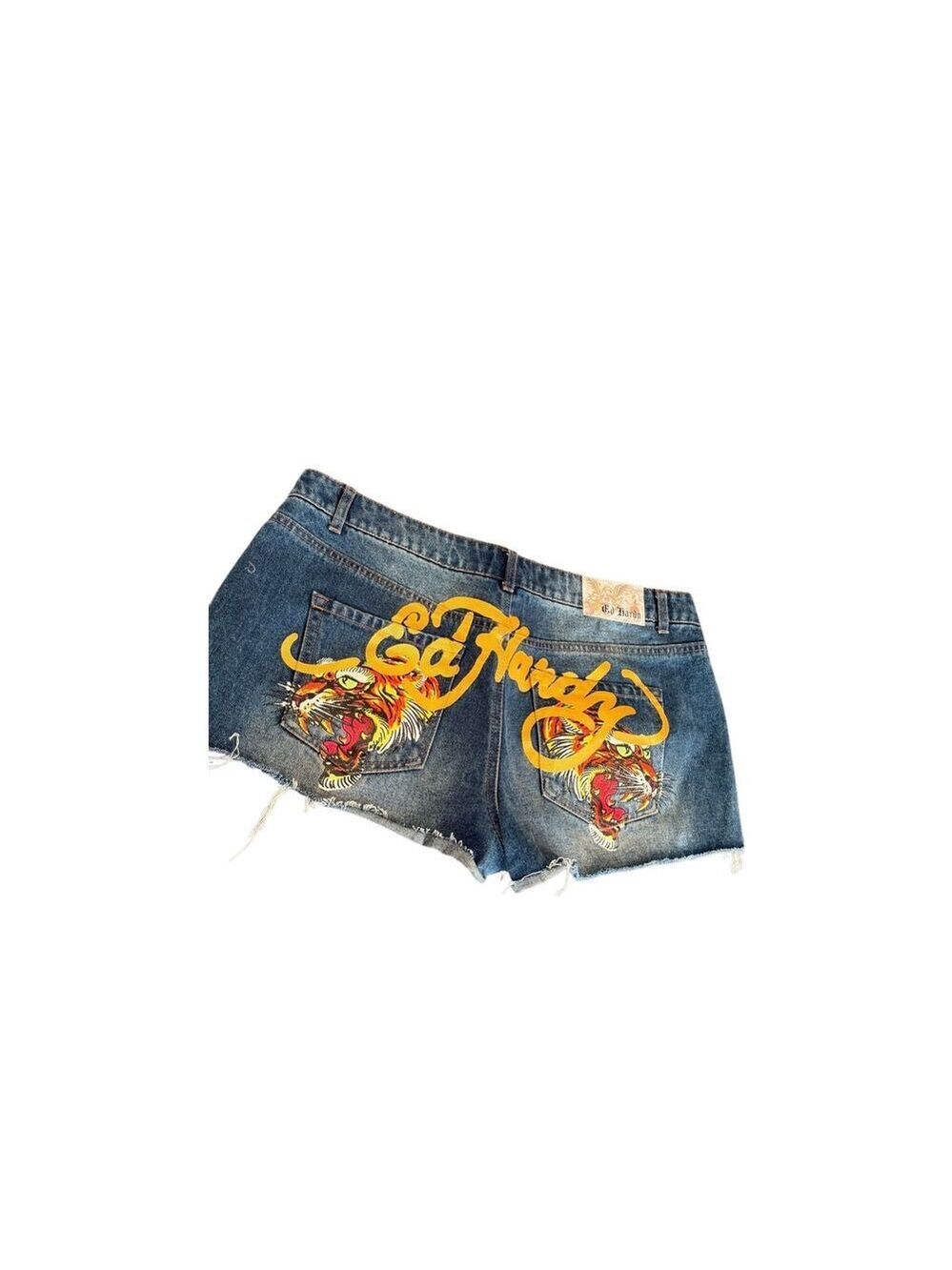 Vintage Ed Hardy Denim Mini Shorts - Picture 6 of 14
